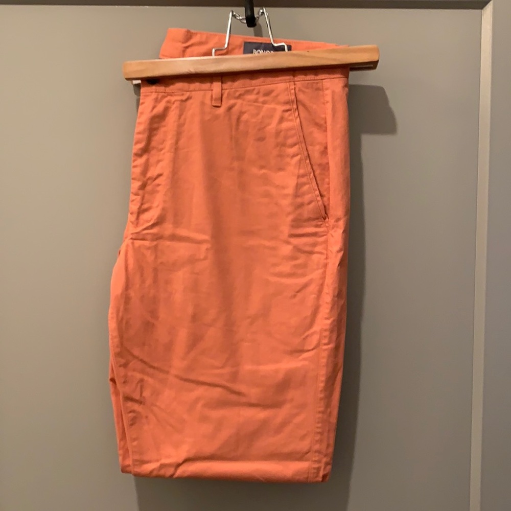 Bonobos Tailored Fit Chinos 34/32 Washed Apricot